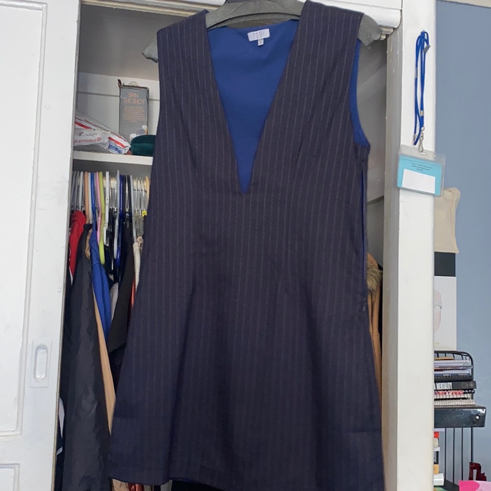 Preppy blue dress for women